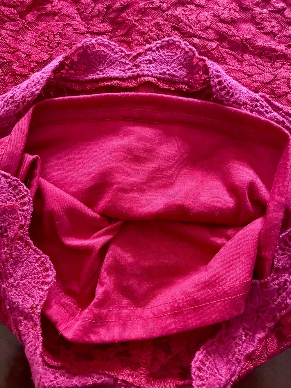 Girls' Red Lace Long-Sleeve Tunic Dress